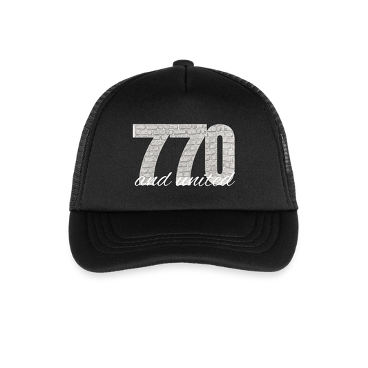 770 And United Light Kid's Trucker Cap - black