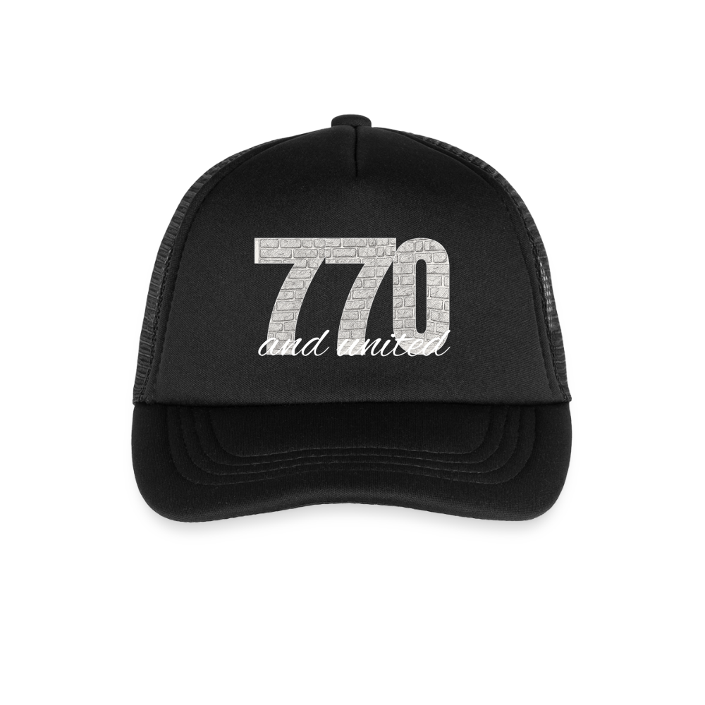 770 And United Light Kid's Trucker Cap - black