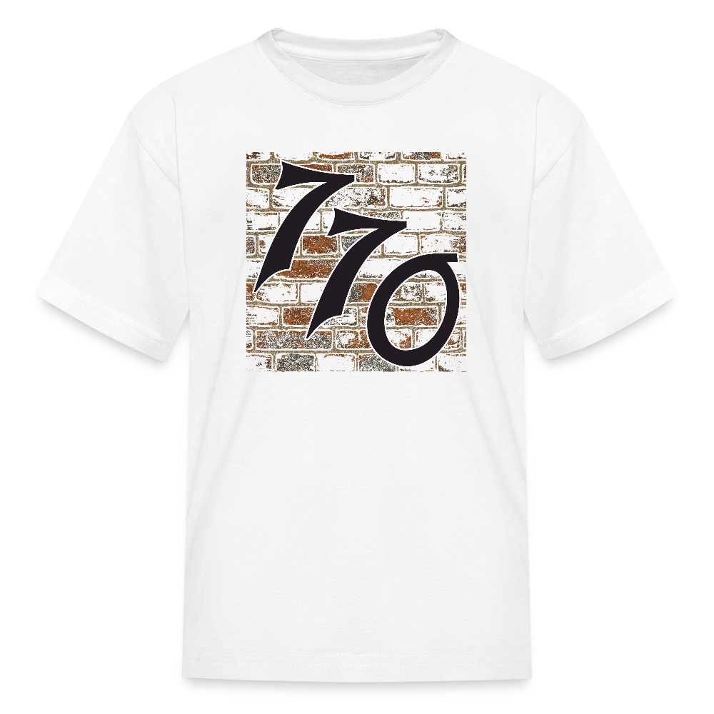 770 Brick Wall Kids' T-Shirt - white
