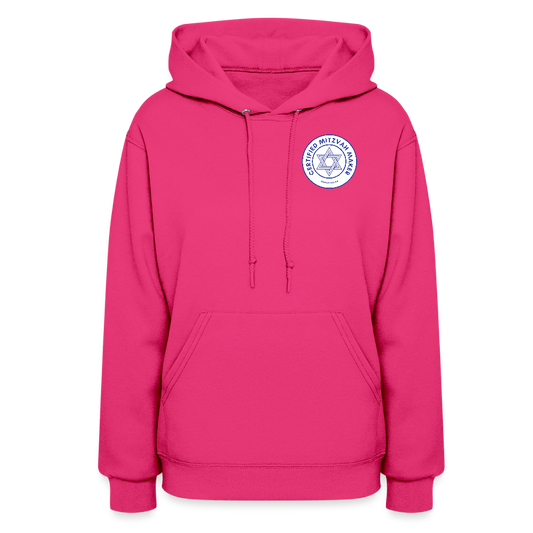 Certified Mitzvah Maker Badge Women's Hoodie - fuchsia