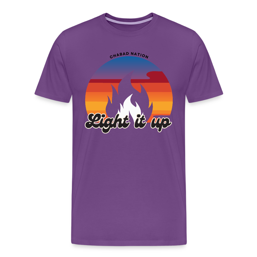 Light It Up Men's Premium T-Shirt - purple