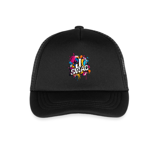 Jswag Logo Kid's Trucker Cap - black