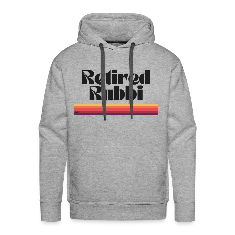 Retired Rabbi Men’s Premium Hoodie - heather grey