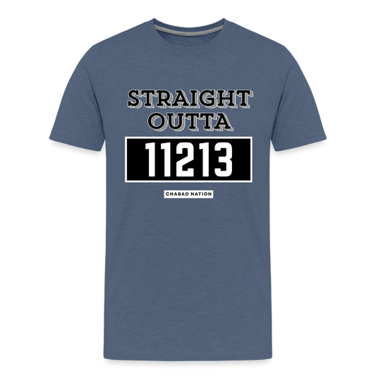 Straight Outta 11213 Men's Premium T-Shirt - heather blue