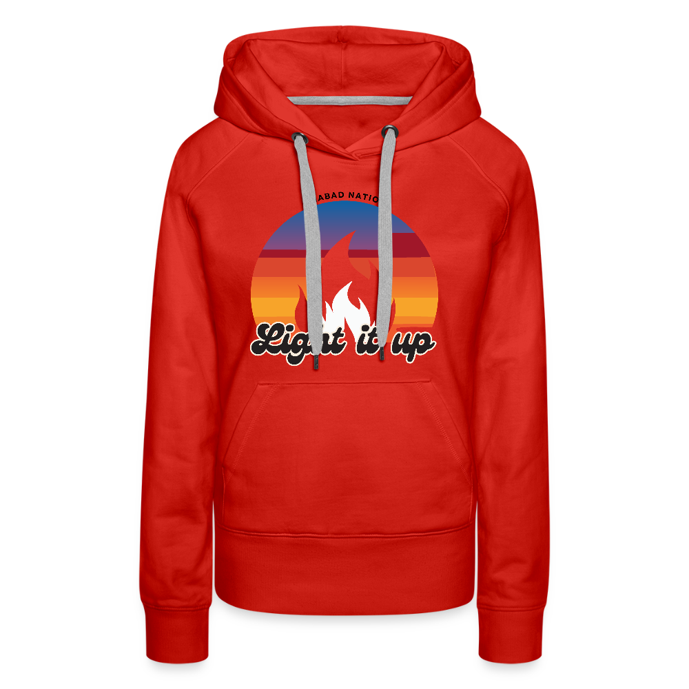 Light It Up Women’s Premium Hoodie - red