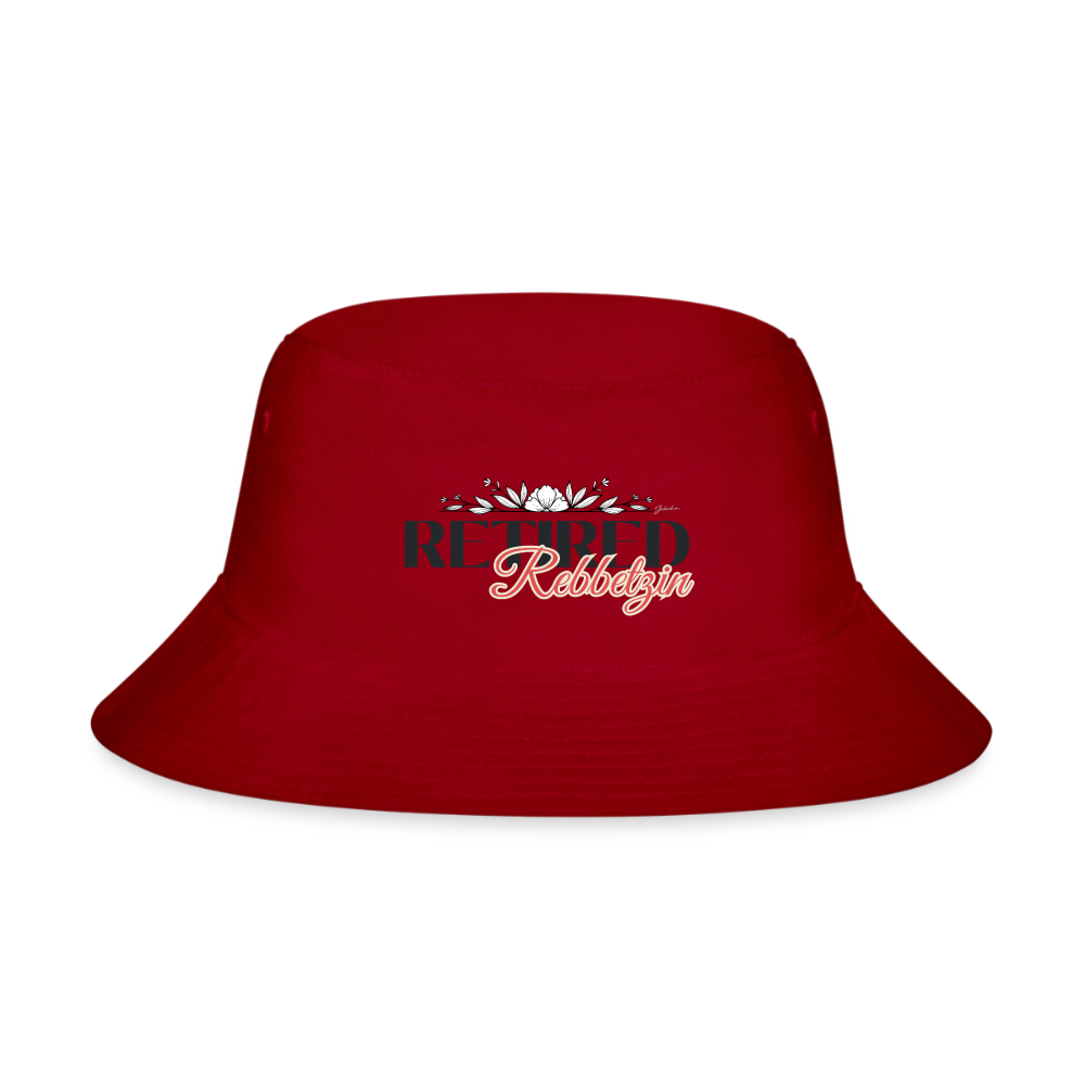 Retired Rabbetzin Bucket Hat - red