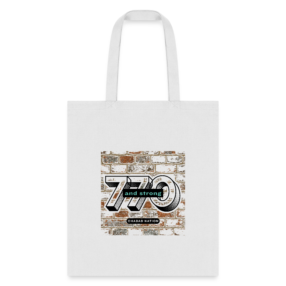 770 And Strong Tote Bag - white