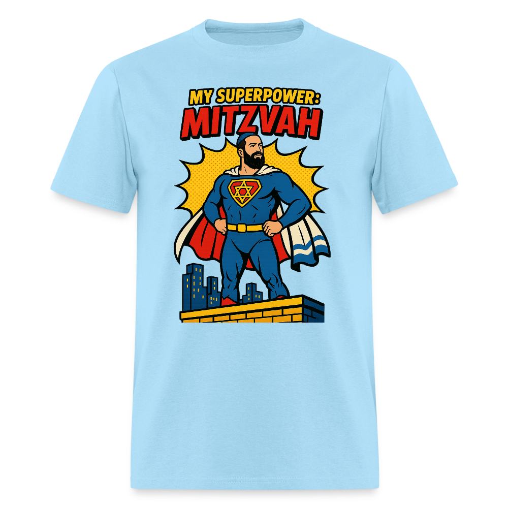 My Superpower: Mitzvah Men's T-Shirt | GILDAN 5000 - powder blue