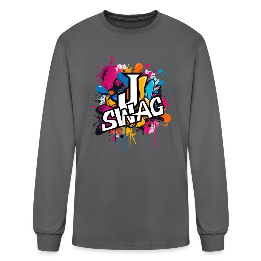 Jswag Logo Men's Long Sleeve T-Shirt - charcoal