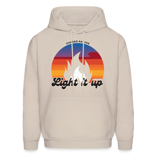 Light It Up Men's Hoodie - Sand