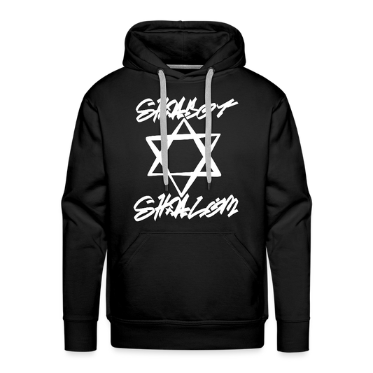 Shabbat Shalom Graffiti Light Star Men’s Premium Hoodie - black