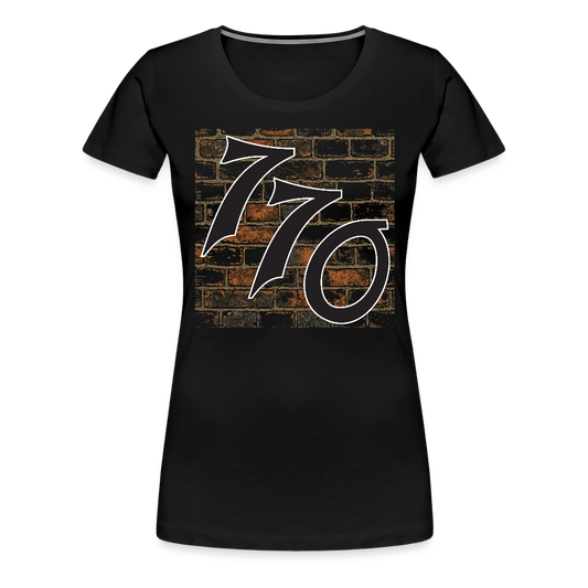 770 Brick Wall Women’s Premium T-Shirt - black