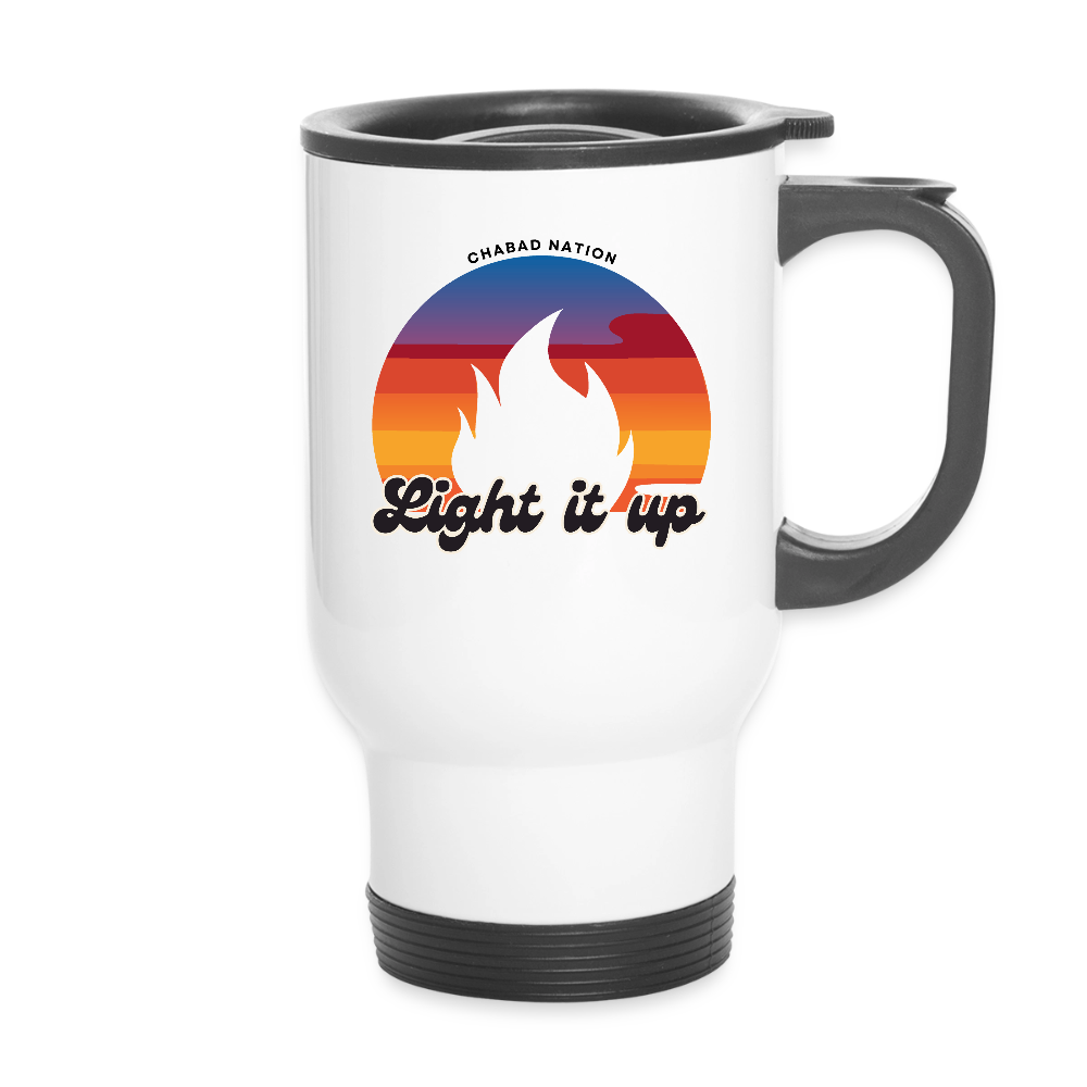Light It Up Travel Mug - white