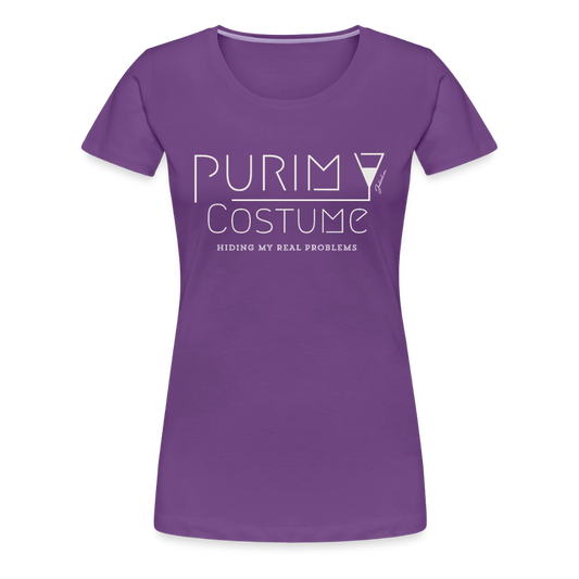 Purim Costume Women’s Premium T-Shirt - purple