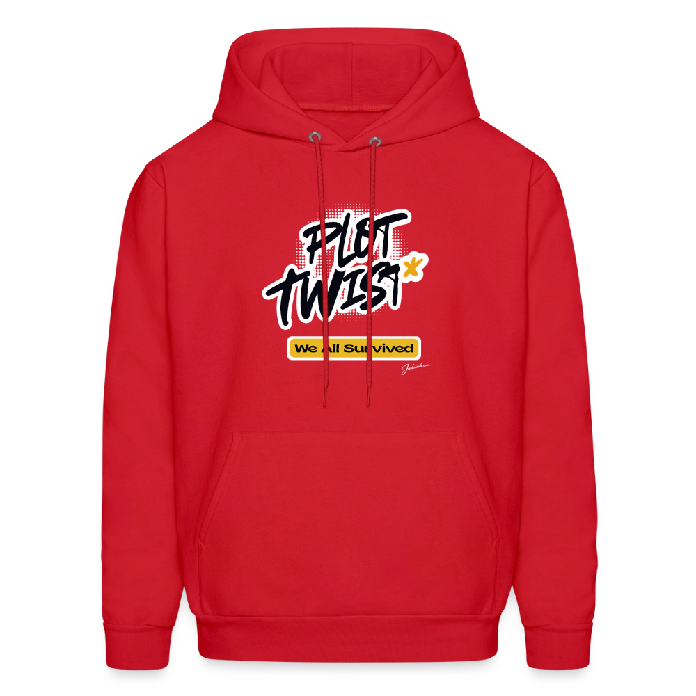 Plot Twist Men's Hoodie - red