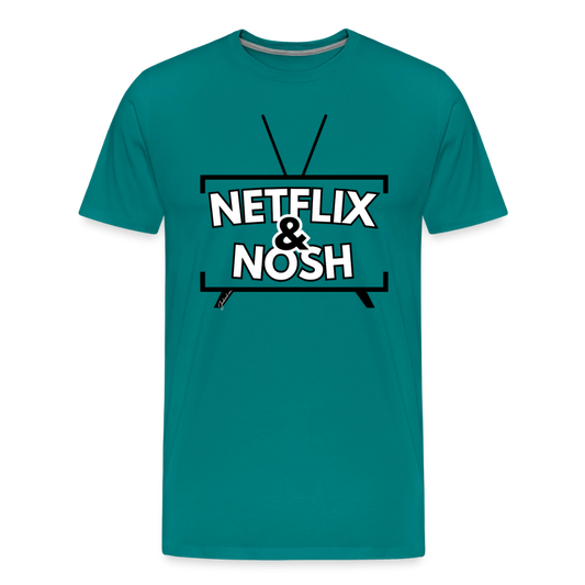 Netflix & Nosh Men's Premium T-Shirt - teal