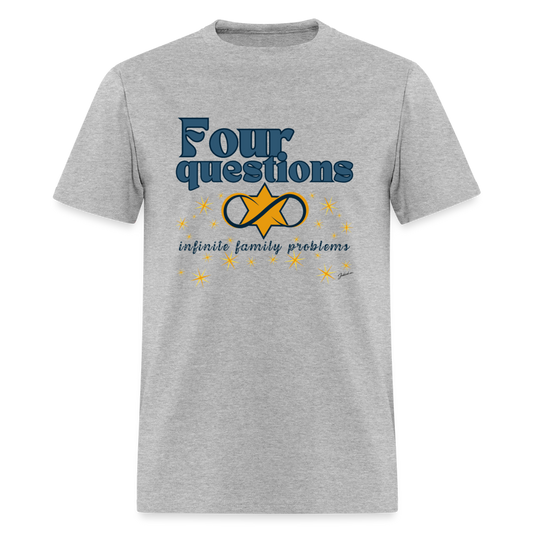 Four Questions Men's T-Shirt | GILDAN 5000 - heather gray