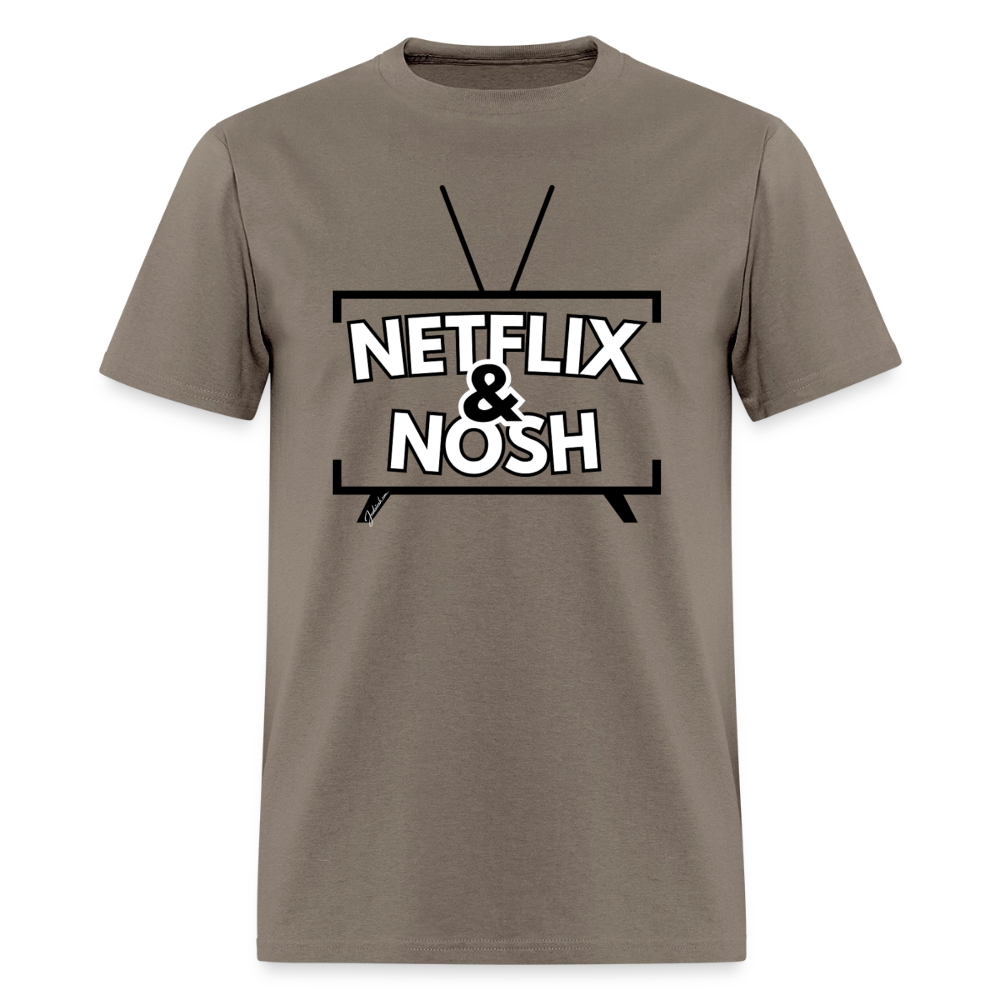 Netflix & Nosh Men's T-Shirt | GILDAN 5000 - safari
