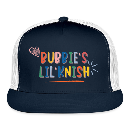 Bubbie's Lil' Knish Trucker Hat - navy/white