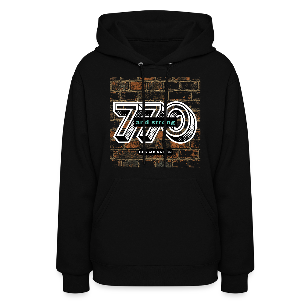 770 And Strong Women's Hoodie - black