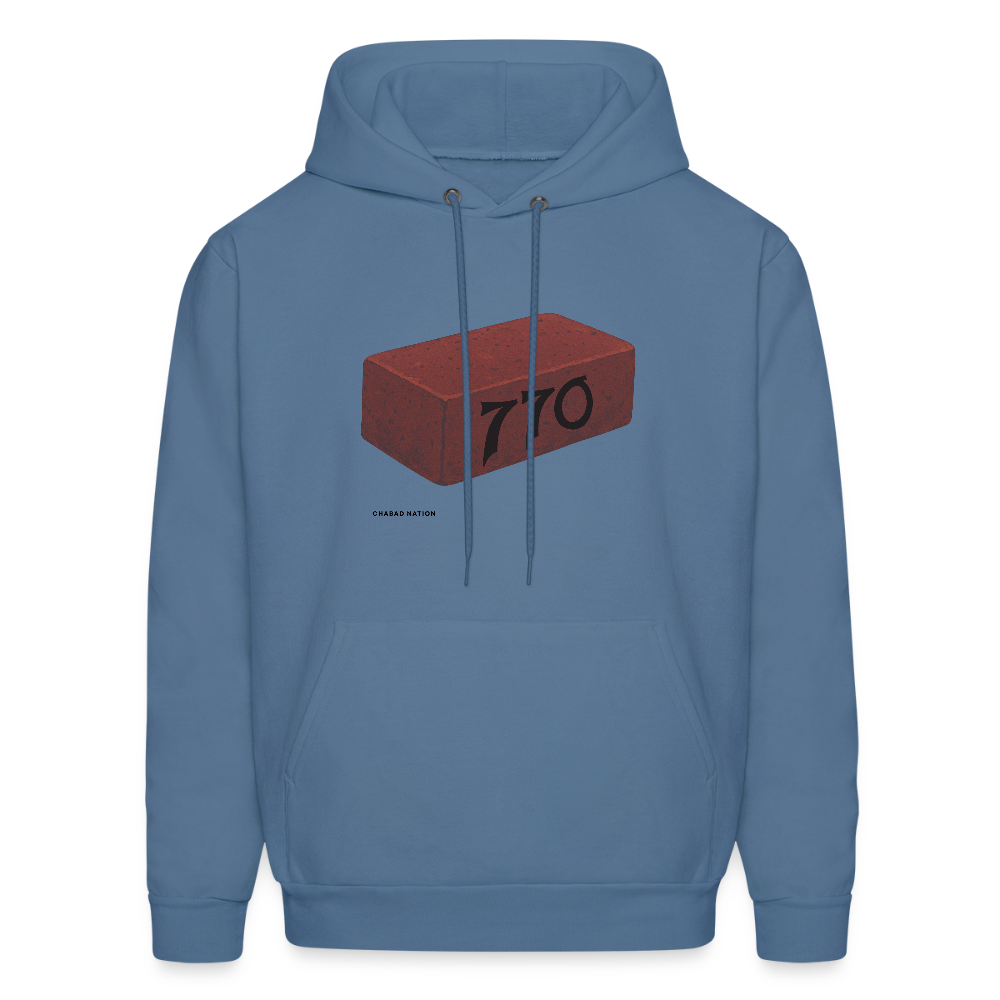770 Solid Brick Men's Hoodie - denim blue