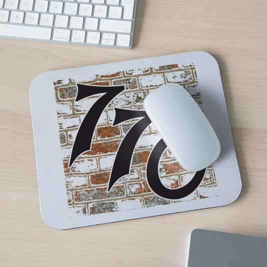770 Brick Wall Mouse pad Horizontal - white