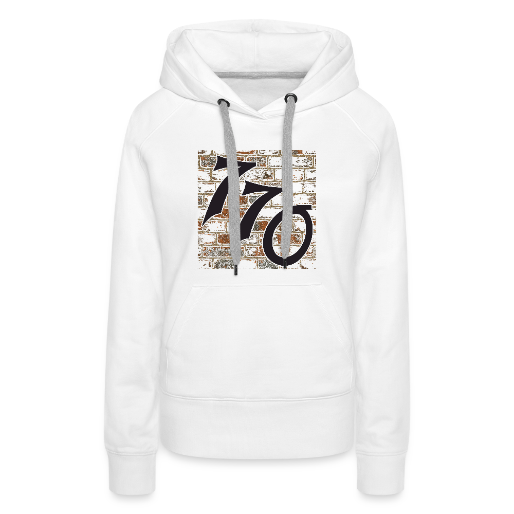 770 Brick Wall Women’s Premium Hoodie - white