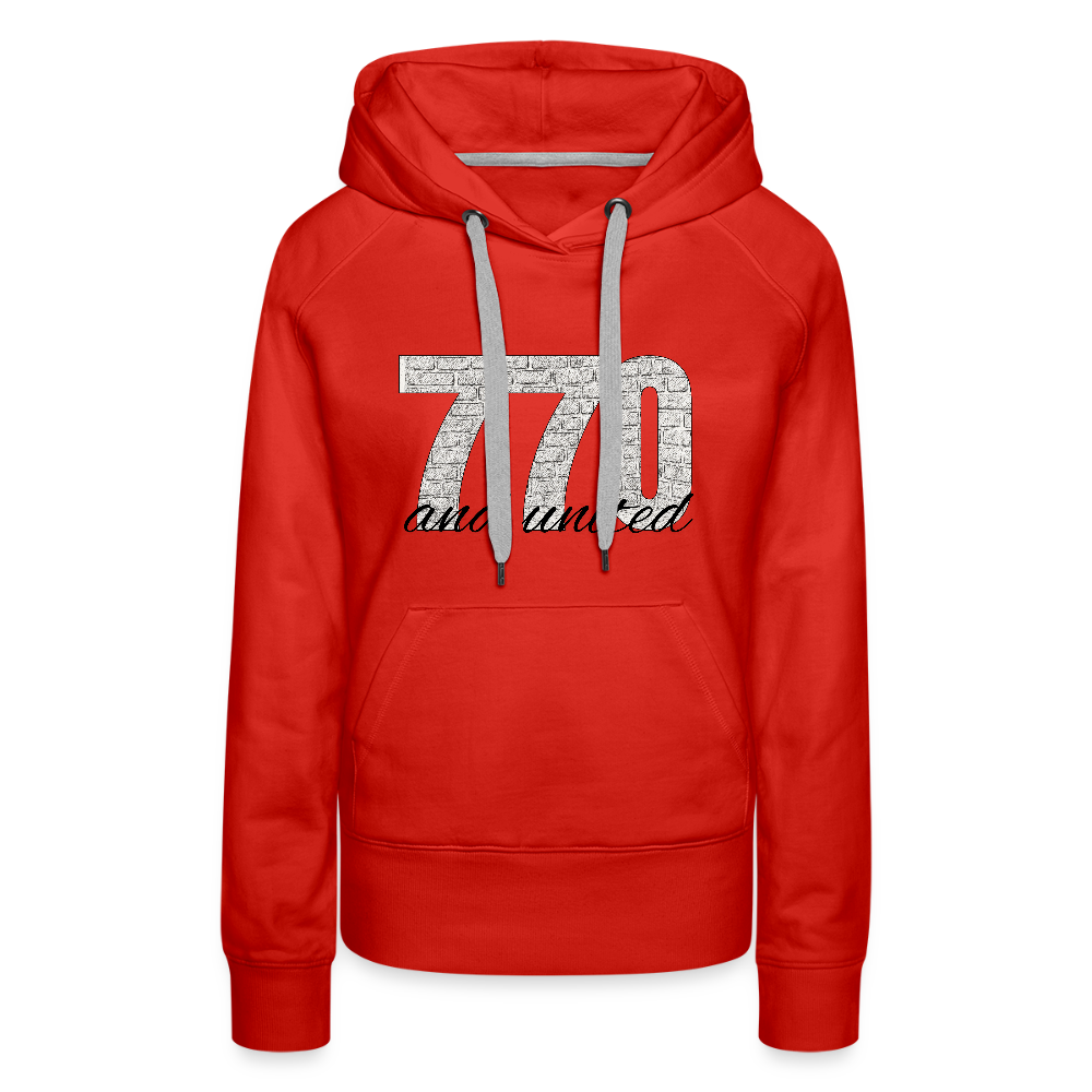 770 And United Women’s Premium Hoodie - red