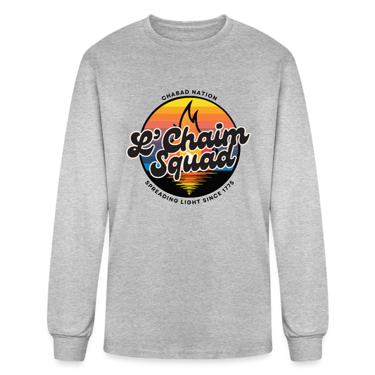 L’Chaim Squad – Spreading Light Men's Long Sleeve T-Shirt - heather gray