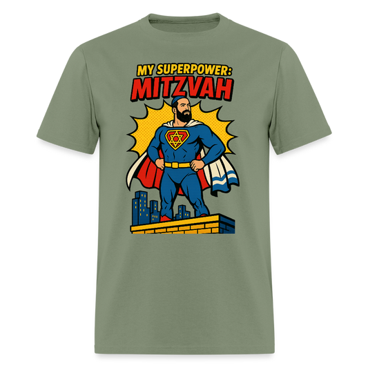 My Superpower: Mitzvah Men's T-Shirt | GILDAN 5000 - military green