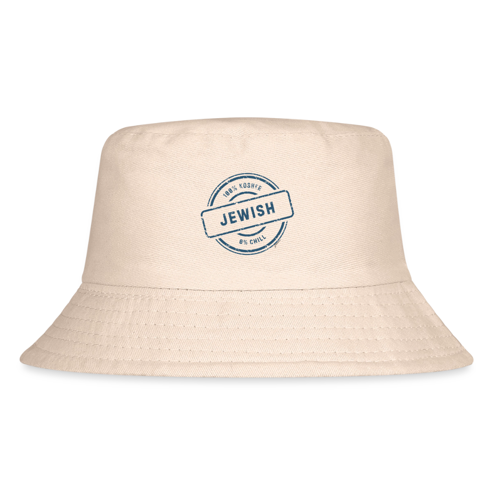 100% Jewish Kid's Bucket Hat - Natural