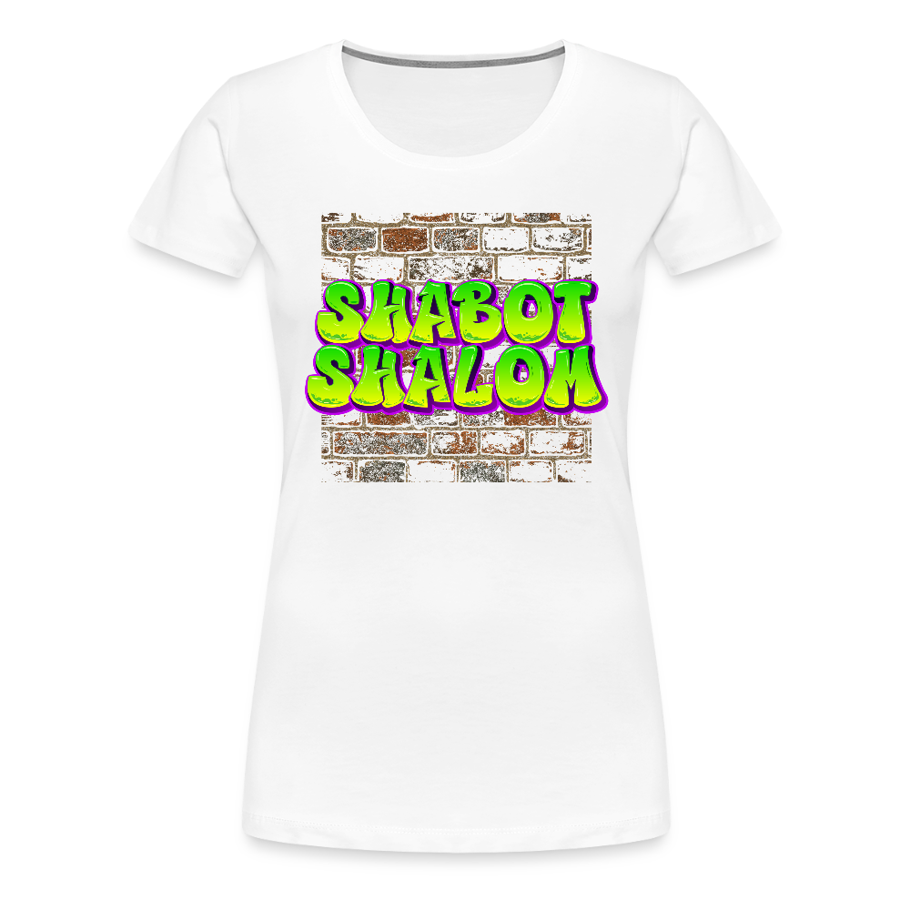 Shabot Shalom Brick 770 Graffiti Women’s Premium T-Shirt - white