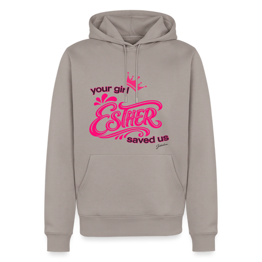 Your Girl Esther Men’s Premium Hoodie - taupe