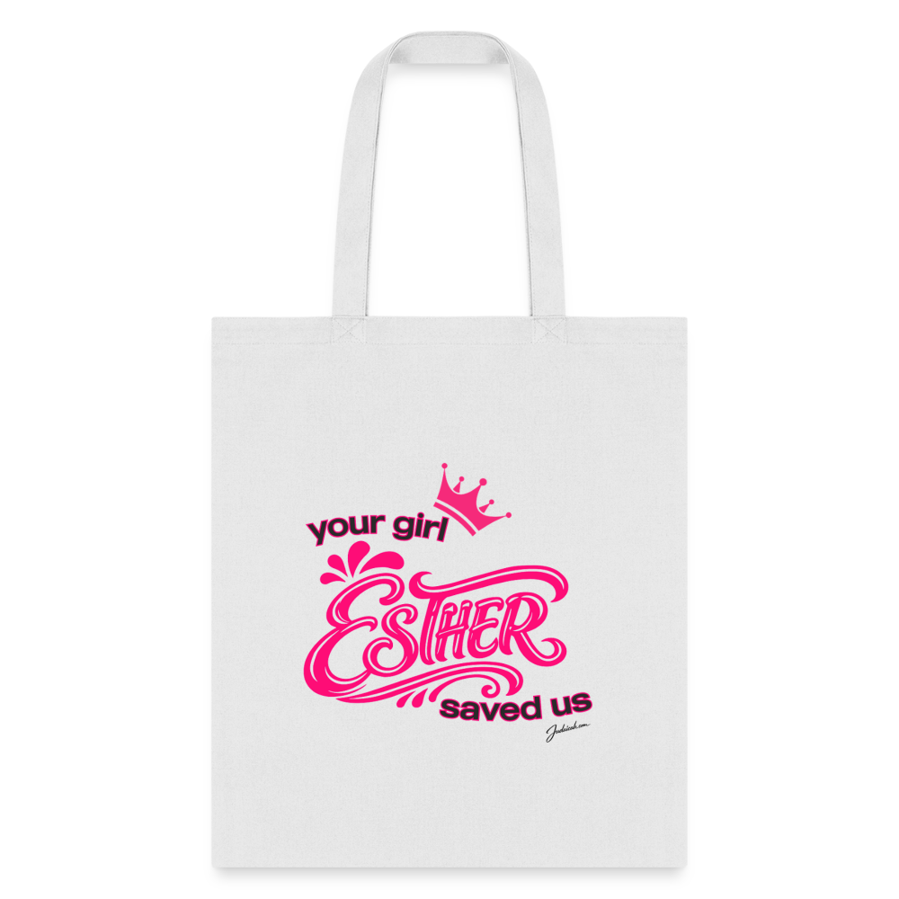 Your Girl Esther Tote Bag - white
