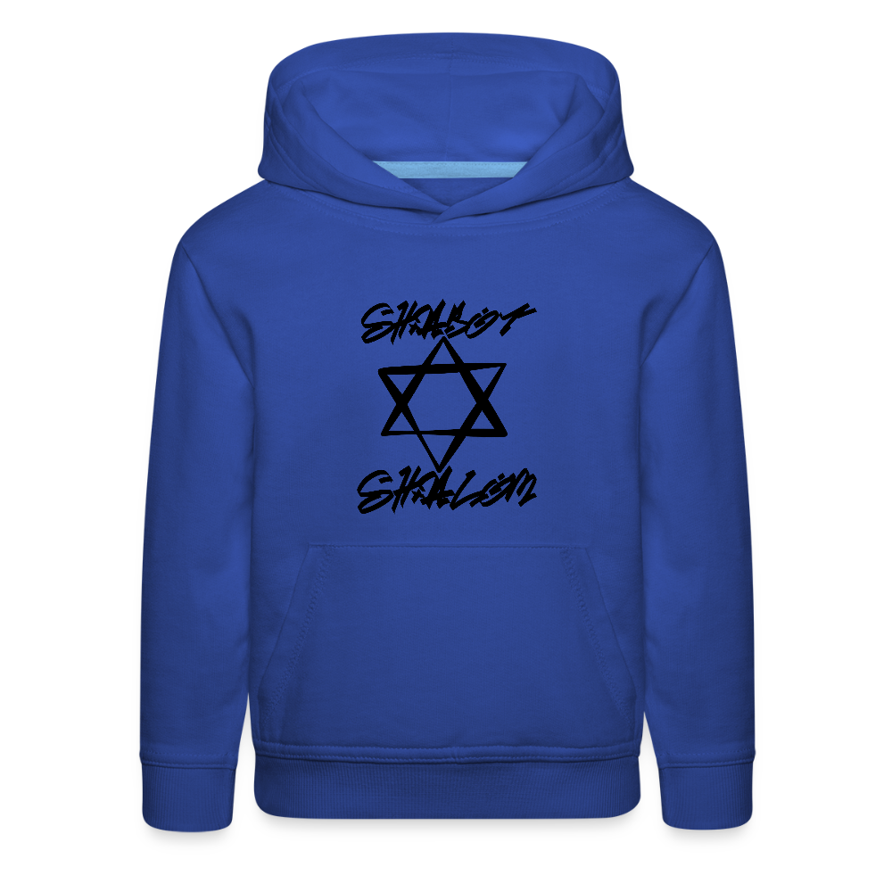 Shabbat Shalom Graffiti Star Kids‘ Premium Hoodie - royal blue