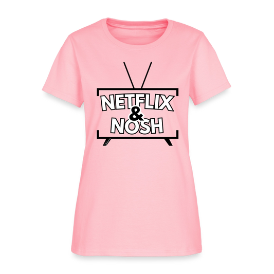 Netflix & Nosh Women's T-Shirt - pink