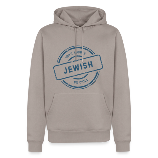 100% Jewish Men’s Premium Hoodie - taupe
