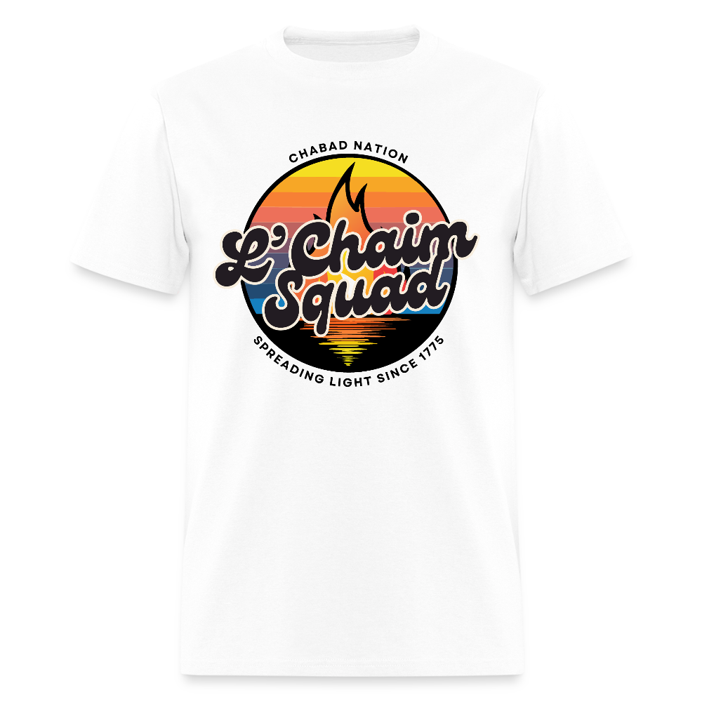 L’Chaim Squad – Spreading Light Men's T-Shirt | GILDAN 5000 - white