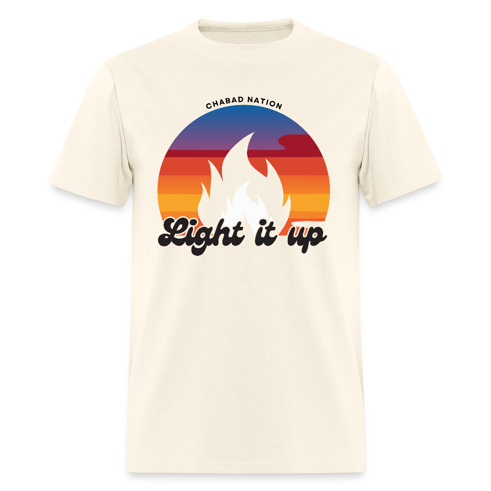 Light It Up Men's T-Shirt | GILDAN 5000 - sweet cream heather