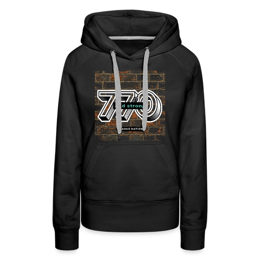 770 And Strong Women’s Premium Hoodie - black