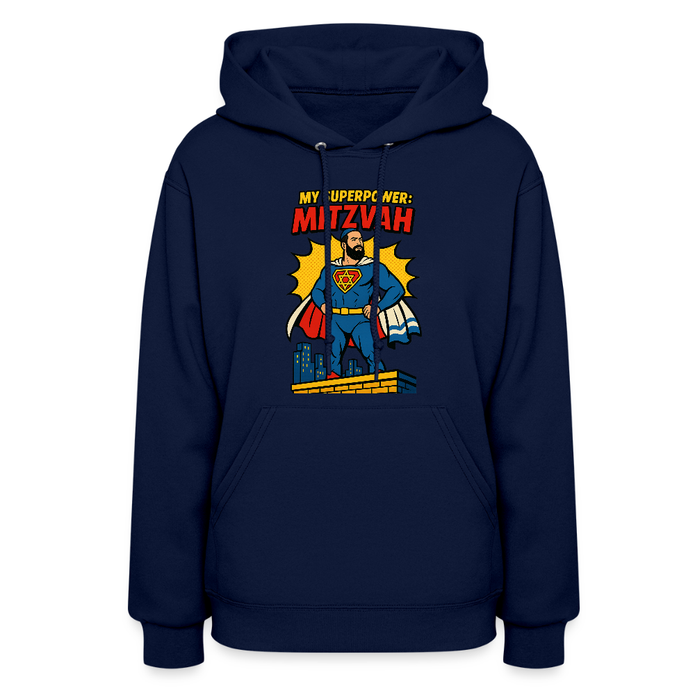 My Superpower: Mitzvah Women's Hoodie - navy