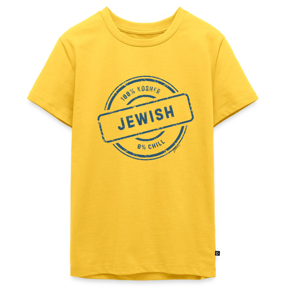 100% Jewish Kids' Premium T-Shirt - yellow