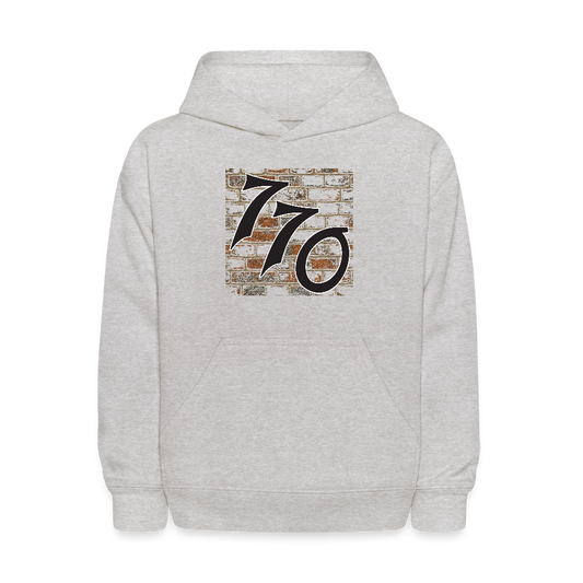 770 Brick Wall Kids' Hoodie - heather gray