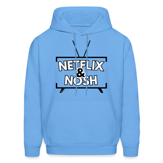 Netflix & Nosh Men's Hoodie - carolina blue
