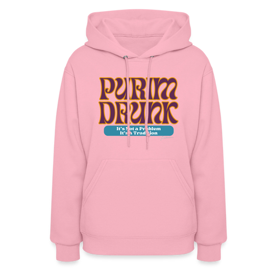 Purim Drunk Women's Hoodie - classic pink