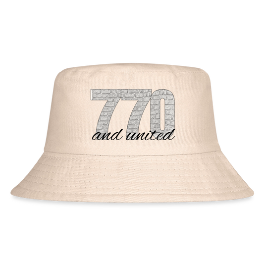770 And United Kid's Bucket Hat - Natural