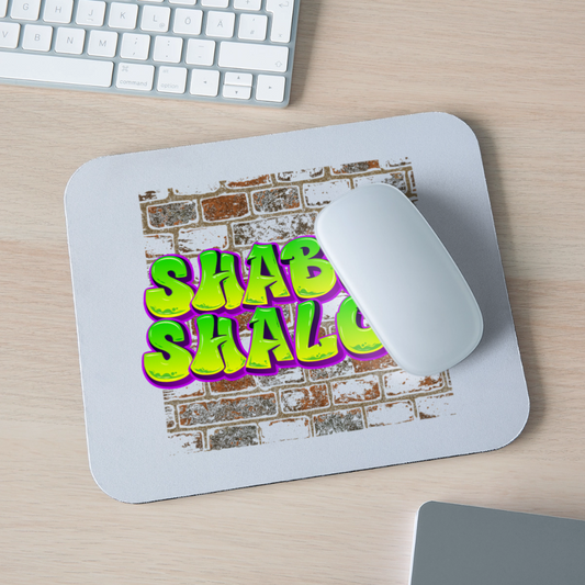 Shabot Shalom Brick 770 Graffiti Mouse pad Horizontal - white