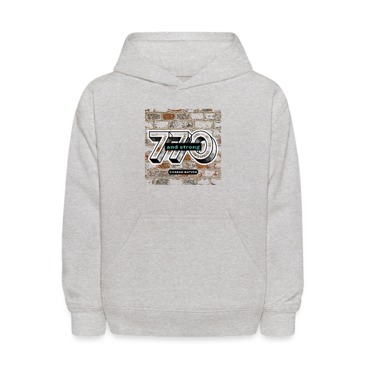 770 And Strong Kids' Hoodie - heather gray