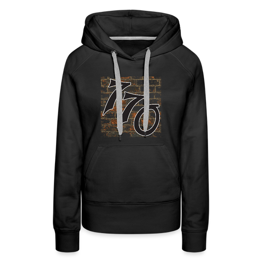 770 Brick Wall Women’s Premium Hoodie - black