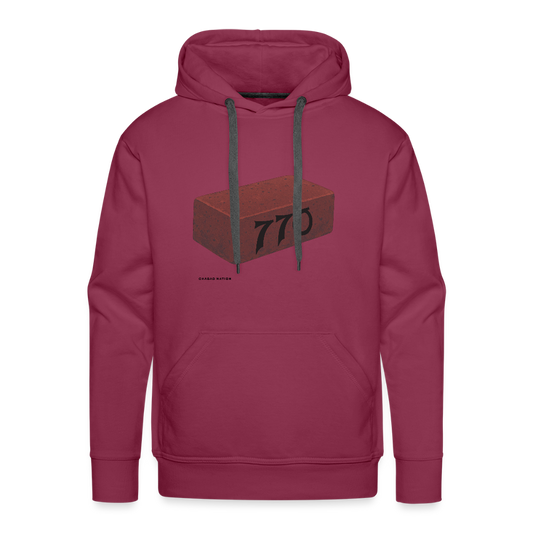 770 Solid Brick Men’s Premium Hoodie - burgundy